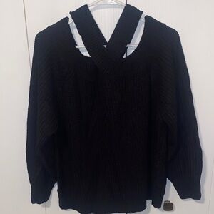 Fashion Nova Black Off-the-Shoulder Sweater